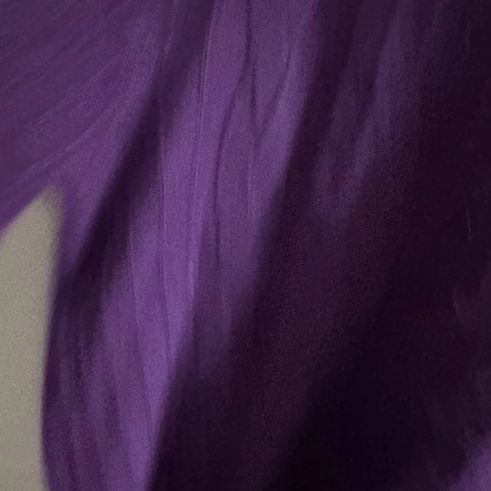 VINTAGE Connie A Lee Purple Angora Blend Ribbed‎ Mock Neck Sweater S M - Picture 2 of 5